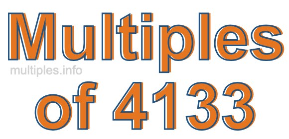 Multiples of 4133