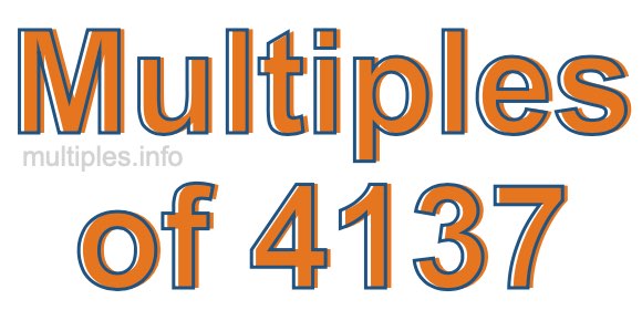 Multiples of 4137