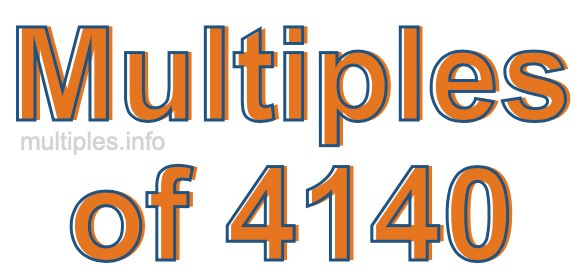 Multiples of 4140