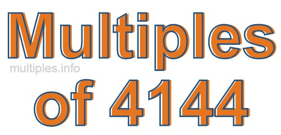 Multiples of 4144