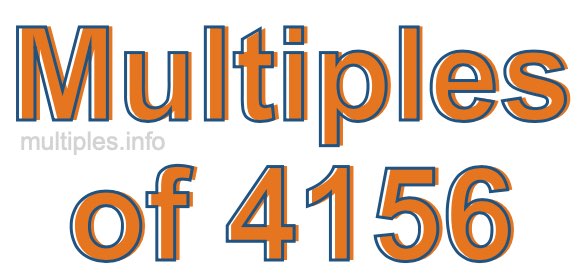 Multiples of 4156
