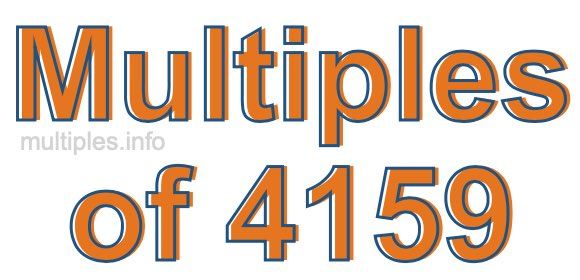 Multiples of 4159