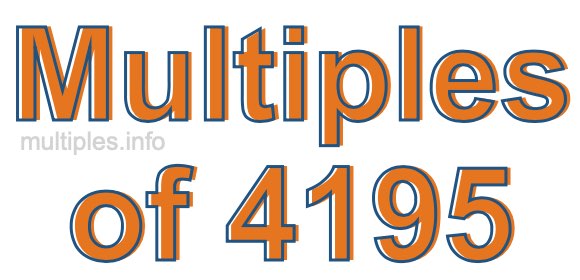 Multiples of 4195