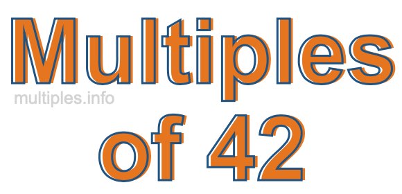 Multiples of 42