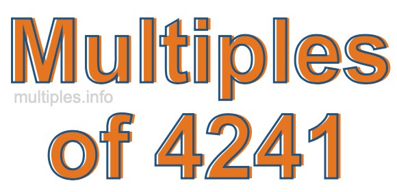Multiples of 4241