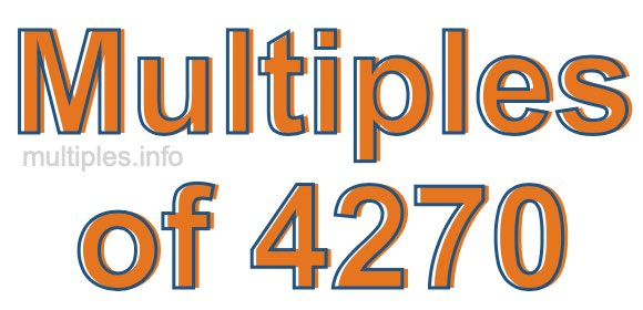 Multiples of 4270