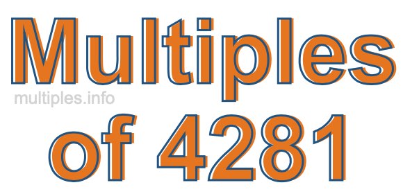 Multiples of 4281