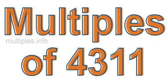 Multiples of 4311