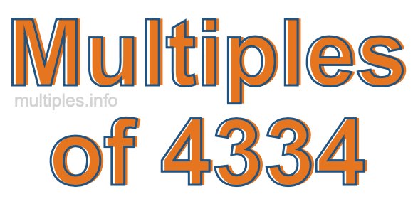 Multiples of 4334