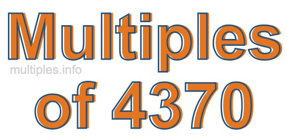 Multiples of 4370