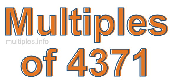 Multiples of 4371