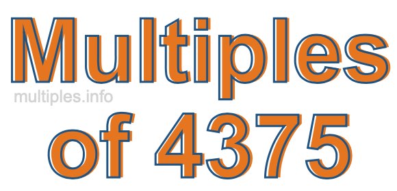 Multiples of 4375