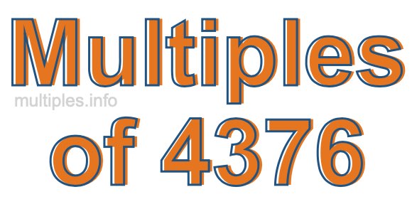Multiples of 4376