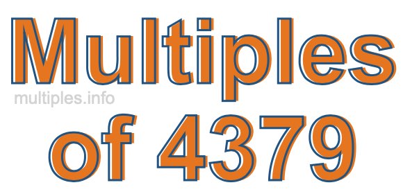 Multiples of 4379