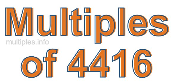 Multiples of 4416
