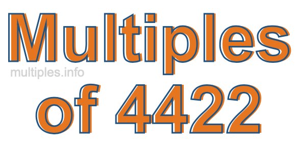 Multiples of 4422