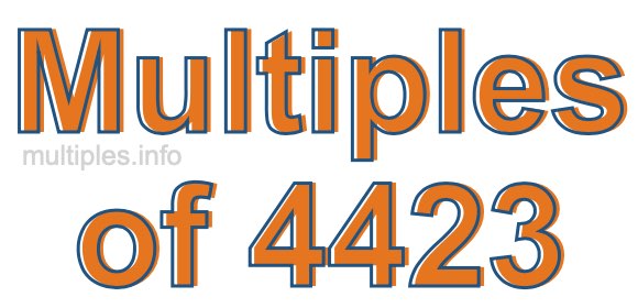 Multiples of 4423