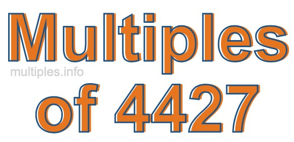 Multiples of 4427
