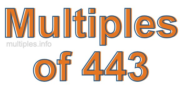 Multiples of 443