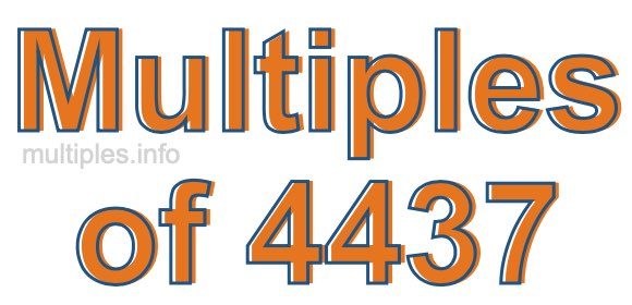 Multiples of 4437