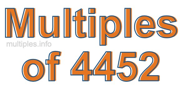 Multiples of 4452