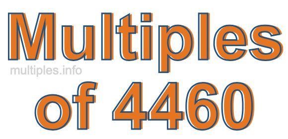 Multiples of 4460