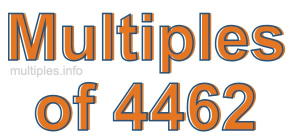 Multiples of 4462
