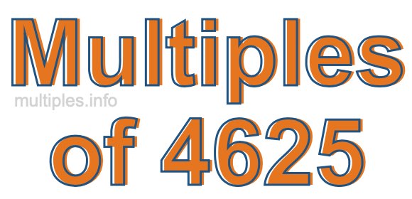Multiples of 4625