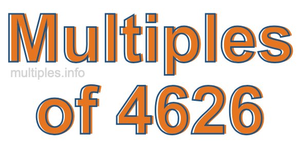 Multiples of 4626