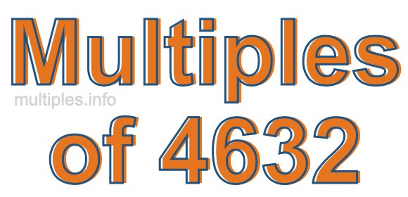 Multiples of 4632