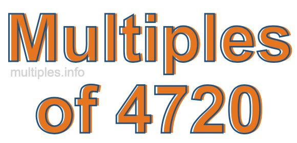 Multiples of 4720 Multiples of 4720