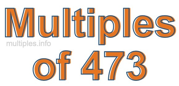Multiples of 473