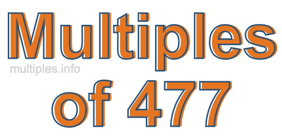 Multiples of 477