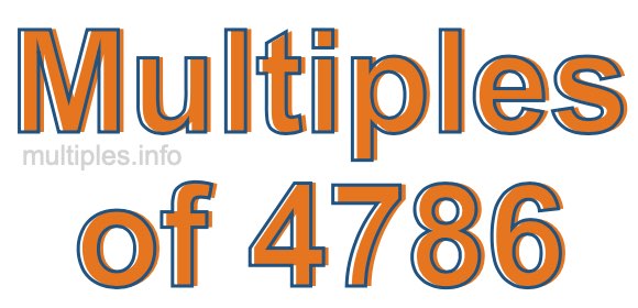 Multiples of 4786