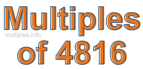 Multiples of 4816