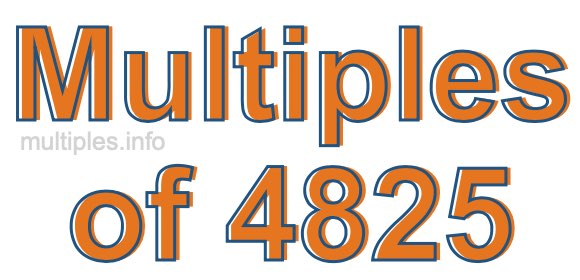 Multiples of 4825