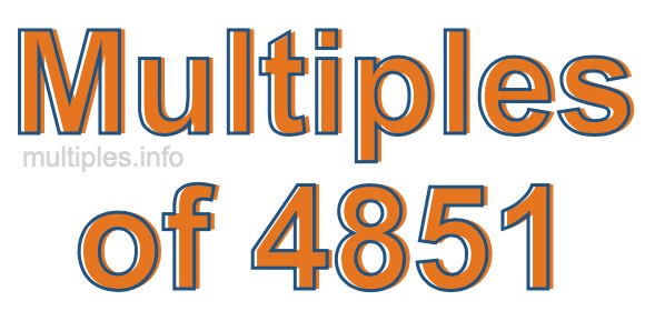 Multiples of 4851