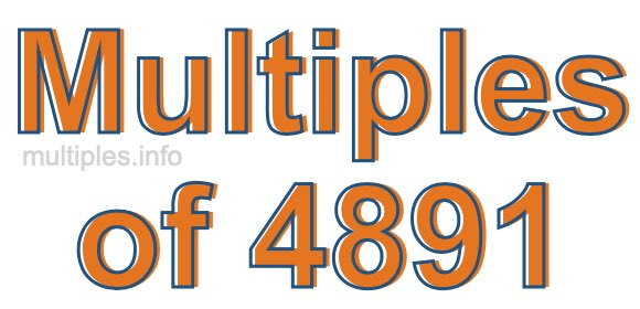 Multiples of 4891 Multiples of 4891
