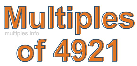 Multiples of 4921