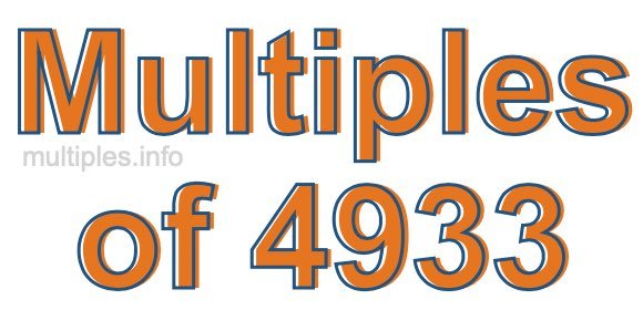 Multiples of 4933 Multiples of 4933