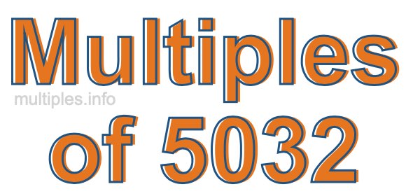Multiples of 5032 Multiples of 5032