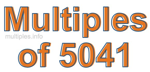 Multiples of 5041