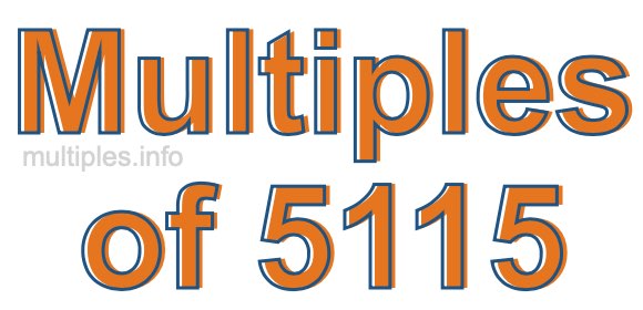 Multiples of 5115