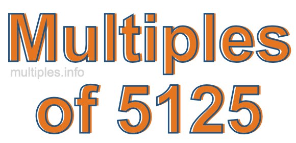 Multiples of 5125 Multiples of 5125