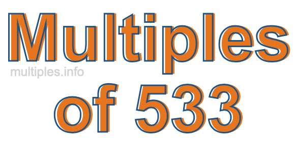 Multiples of 533