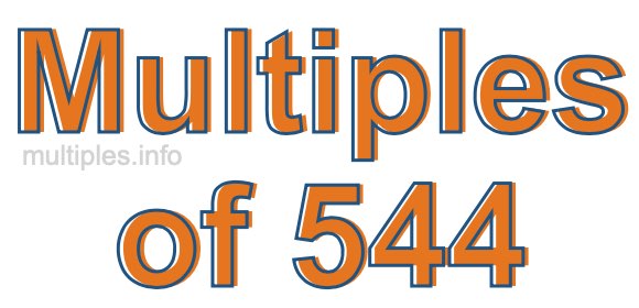 Multiples of 544