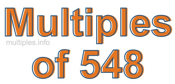 Multiples of 548