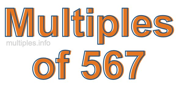 Multiples of 567
