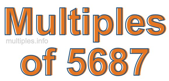 Multiples of 5687