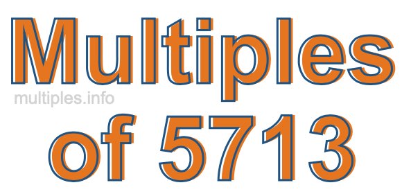 Multiples of 5713 Multiples of 5713